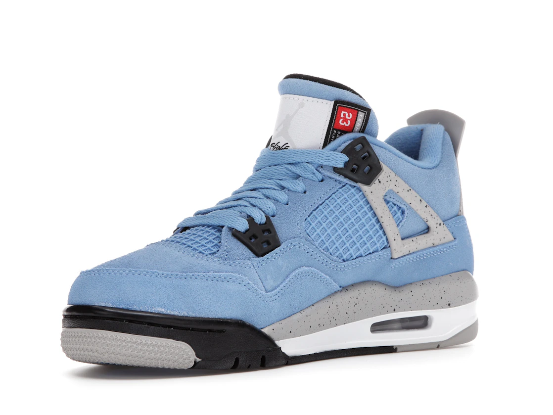 Vue 15 de Jordan 4 Retro University Blue (GS)