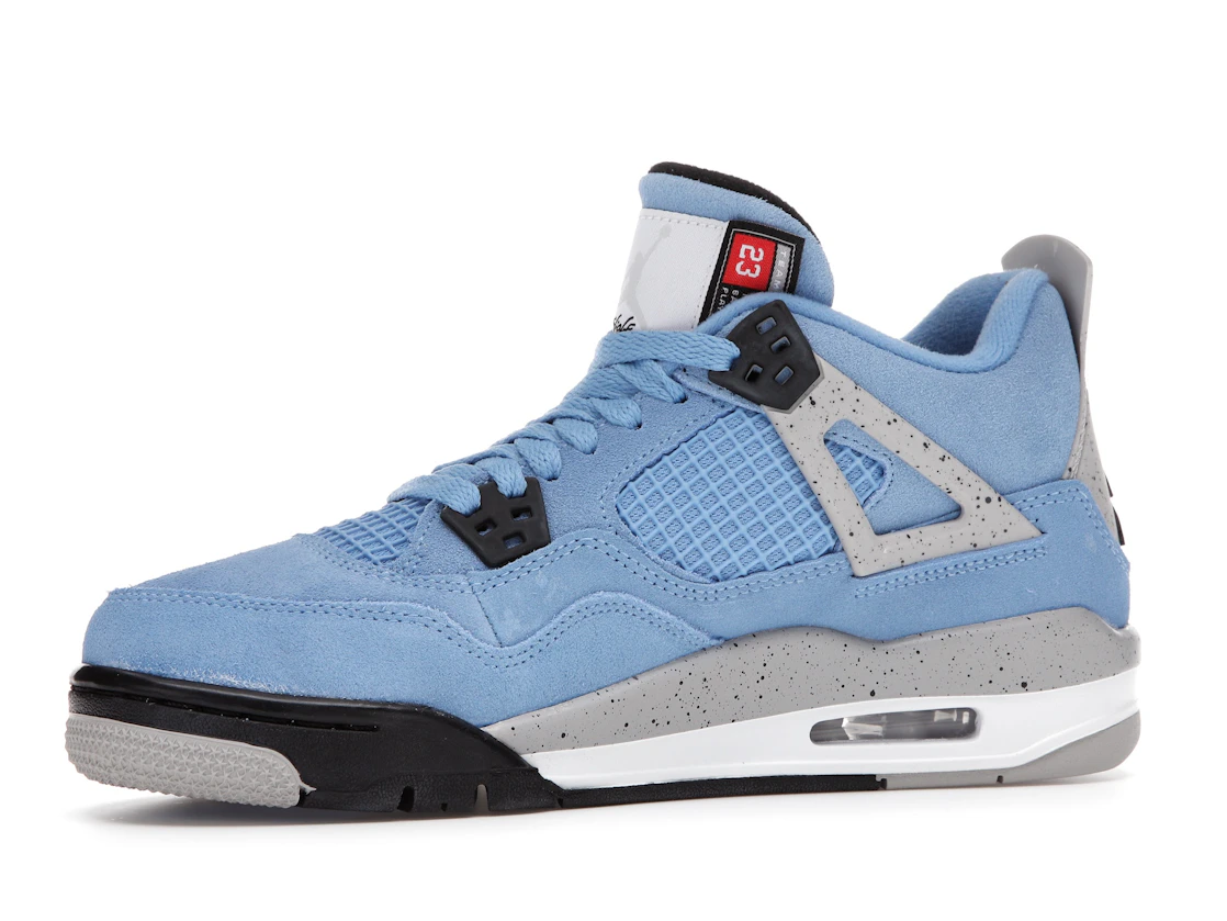 Vue 17 de Jordan 4 Retro University Blue (GS)