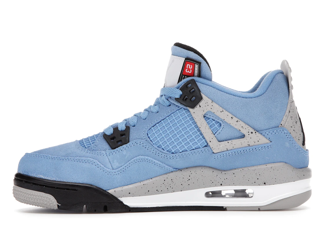 Vue 19 de Jordan 4 Retro University Blue (GS)
