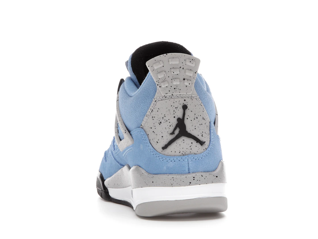 Vue 27 de Jordan 4 Retro University Blue (GS)