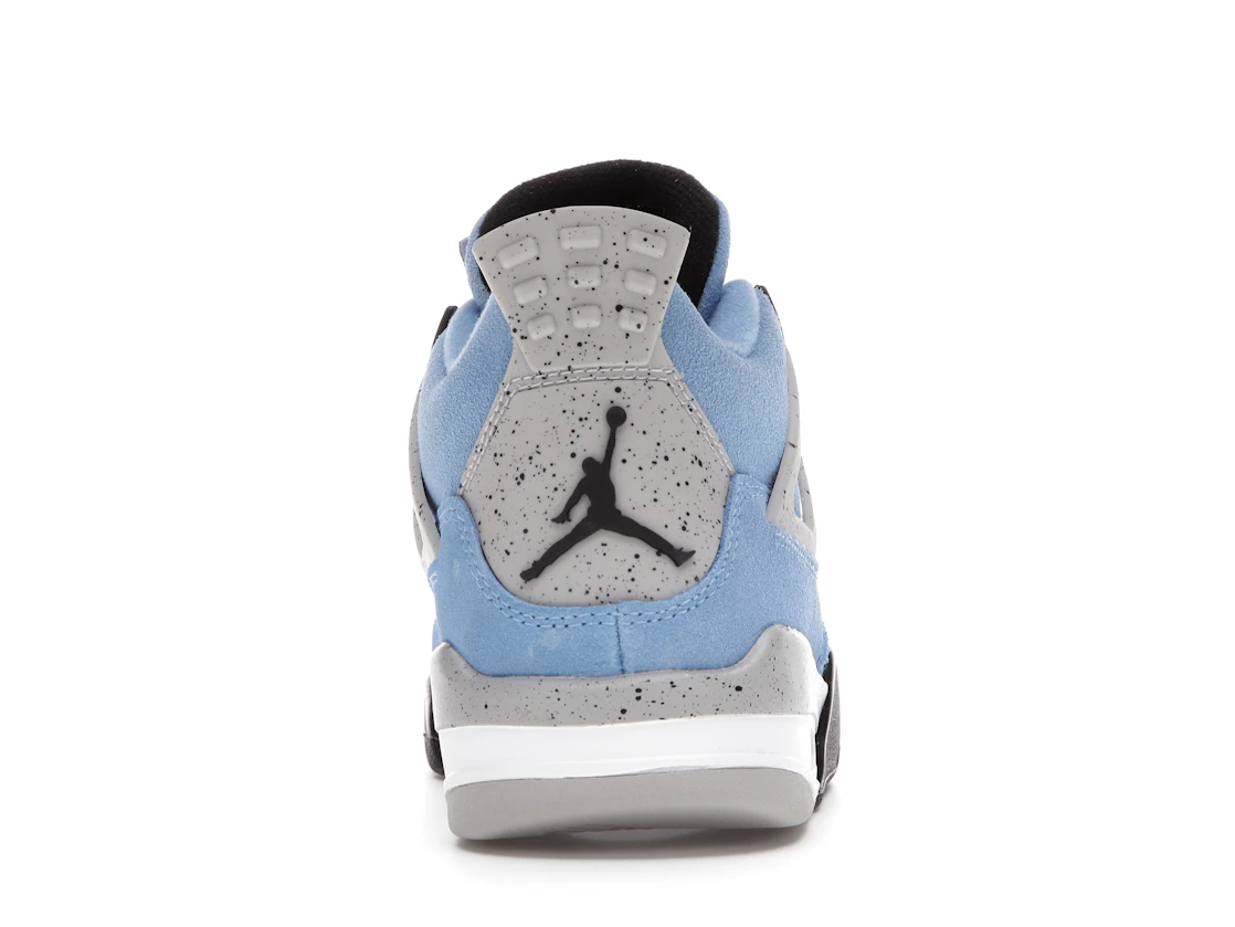 Vue 28 de Jordan 4 Retro University Blue (GS)