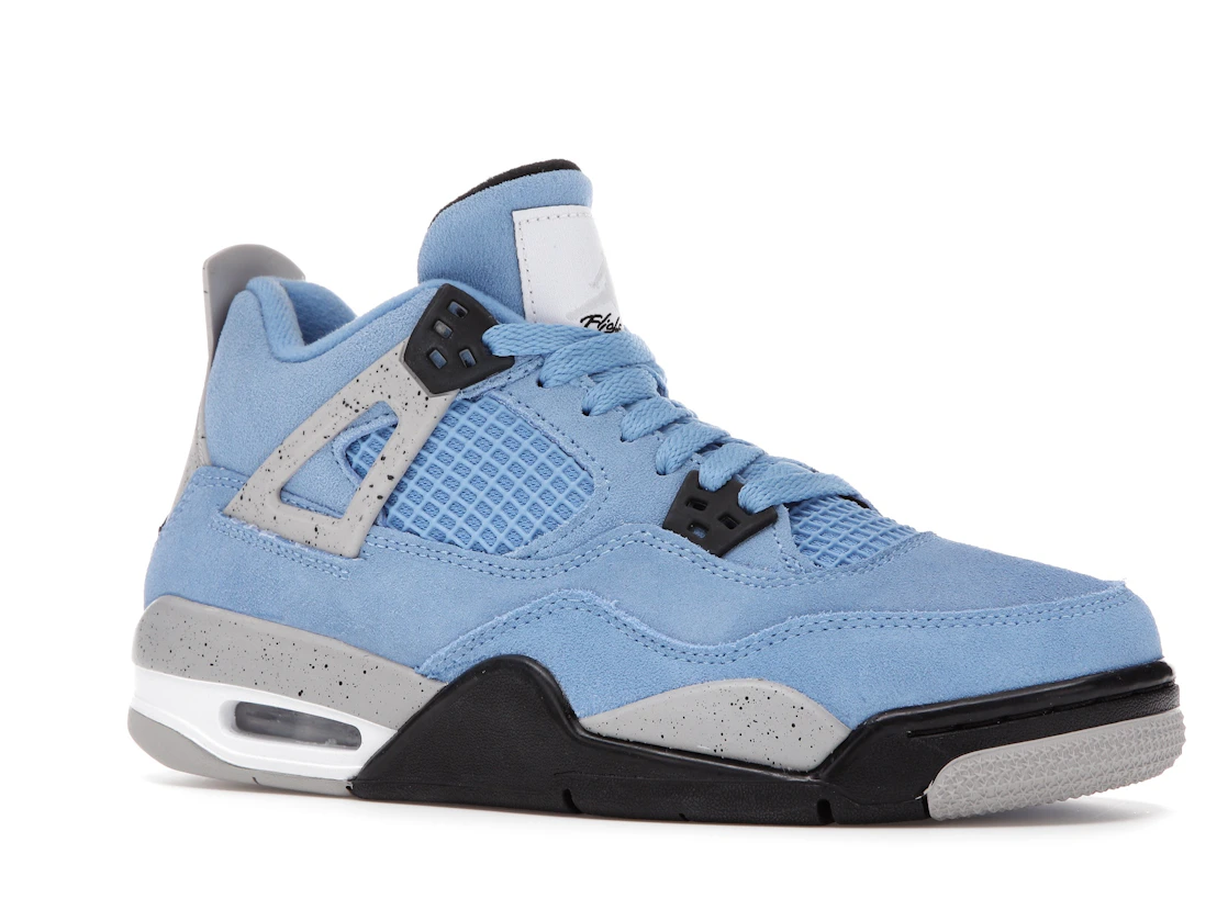 Vue 4 de Jordan 4 Retro University Blue (GS)
