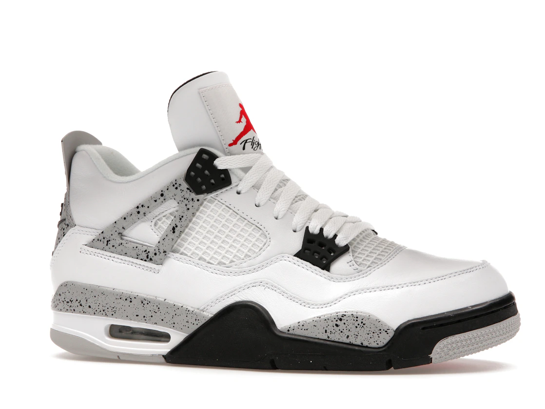 Vue 3 de Jordan 4 Retro White Cement (2016)