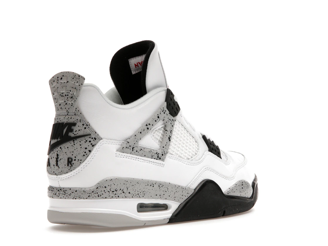Vue 32 de Jordan 4 Retro White Cement (2016)