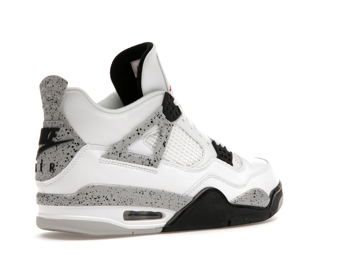 Vue 33 de Jordan 4 Retro White Cement (2016)