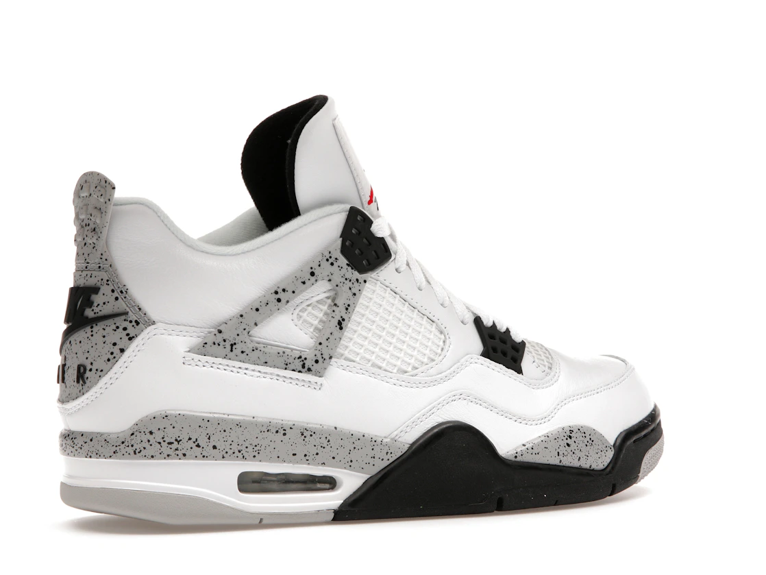 Vue 34 de Jordan 4 Retro White Cement (2016)