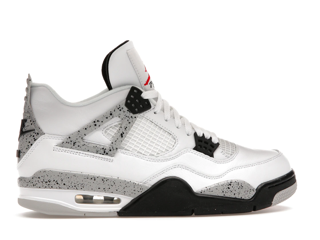 Vue 36 de Jordan 4 Retro White Cement (2016)