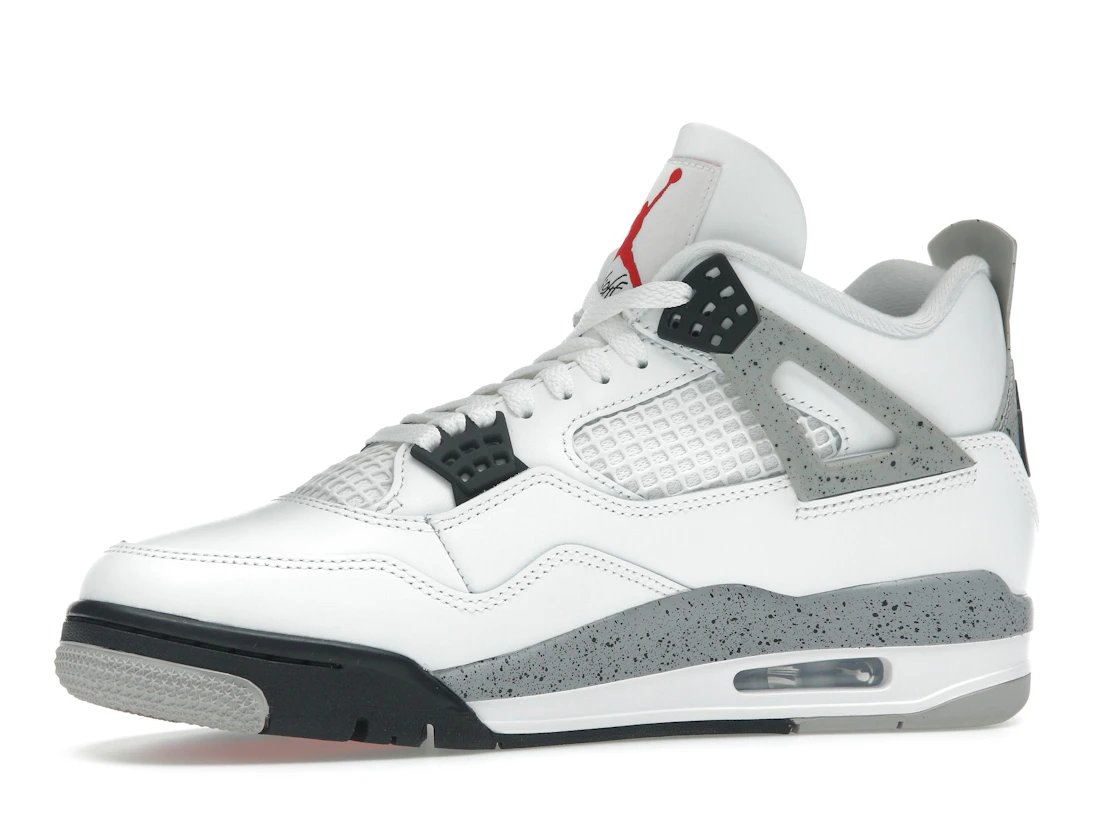 Vue 17 de Jordan 4 Retro White Cement (2025)