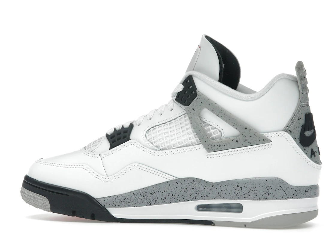 Vue 21 de Jordan 4 Retro White Cement (2025)