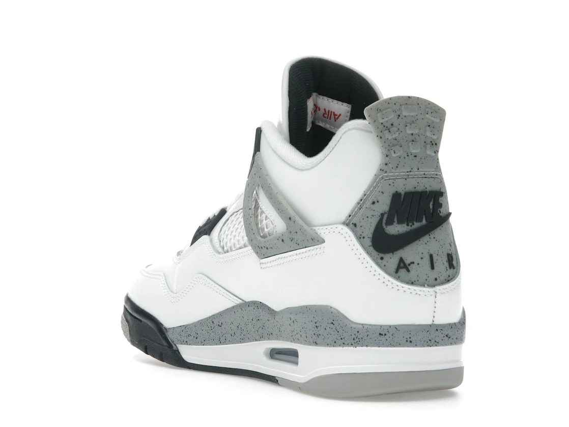 Vue 25 de Jordan 4 Retro White Cement (2025)