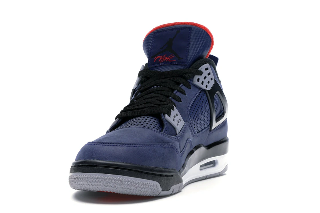 Vue 12 de Jordan 4 Retro Winterized Loyal Blue