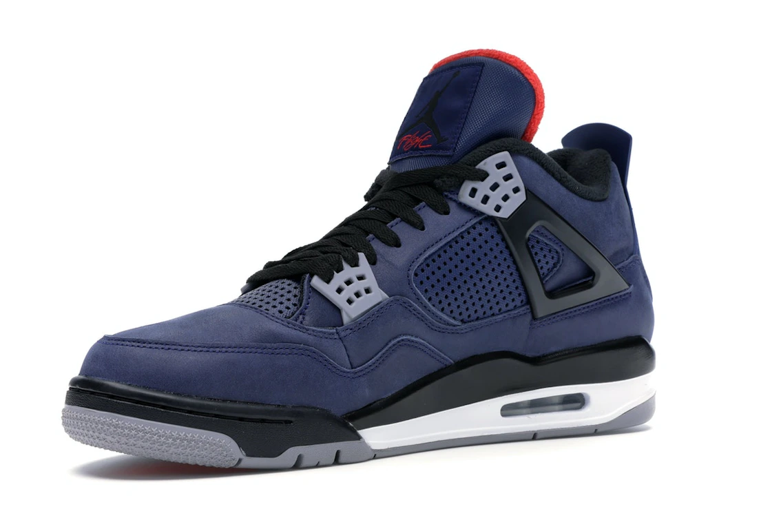 Vue 15 de Jordan 4 Retro Winterized Loyal Blue