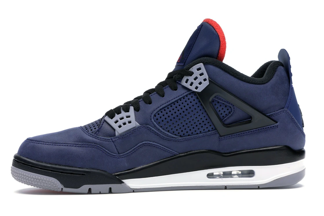 Vue 18 de Jordan 4 Retro Winterized Loyal Blue