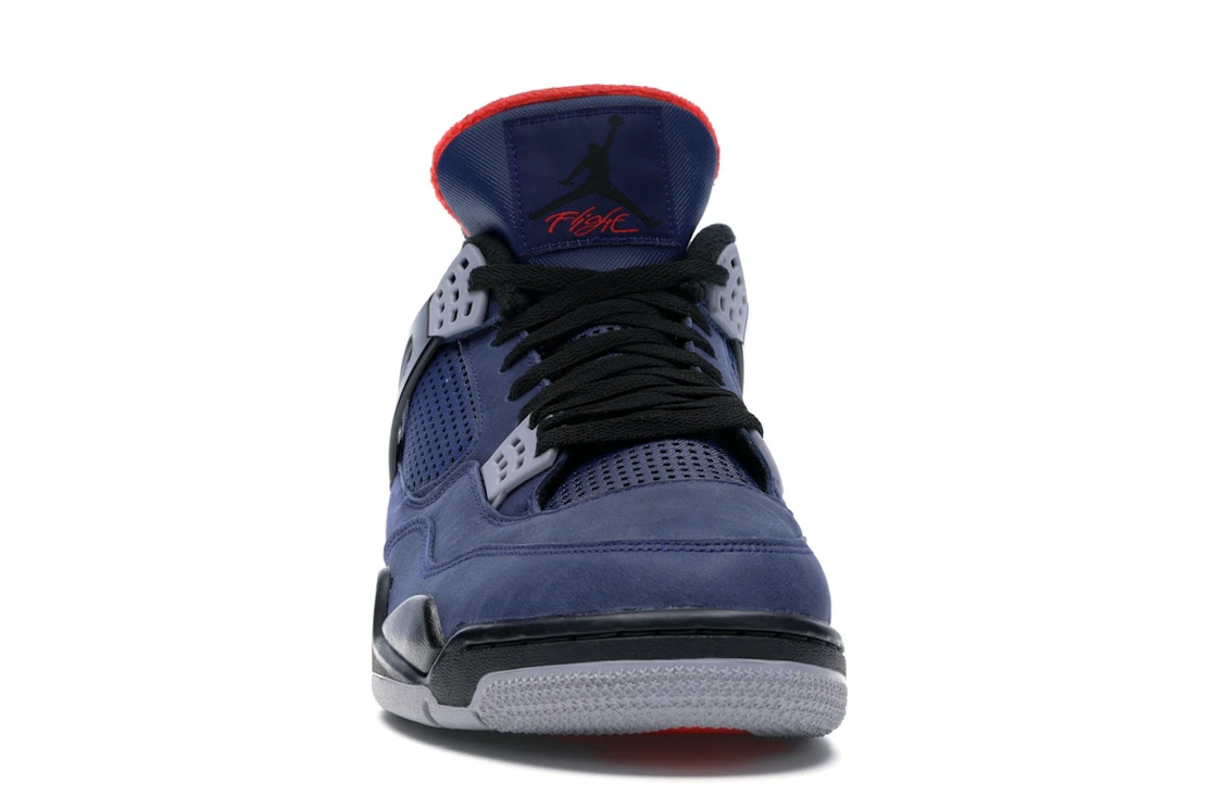 Vue 9 de Jordan 4 Retro Winterized Loyal Blue