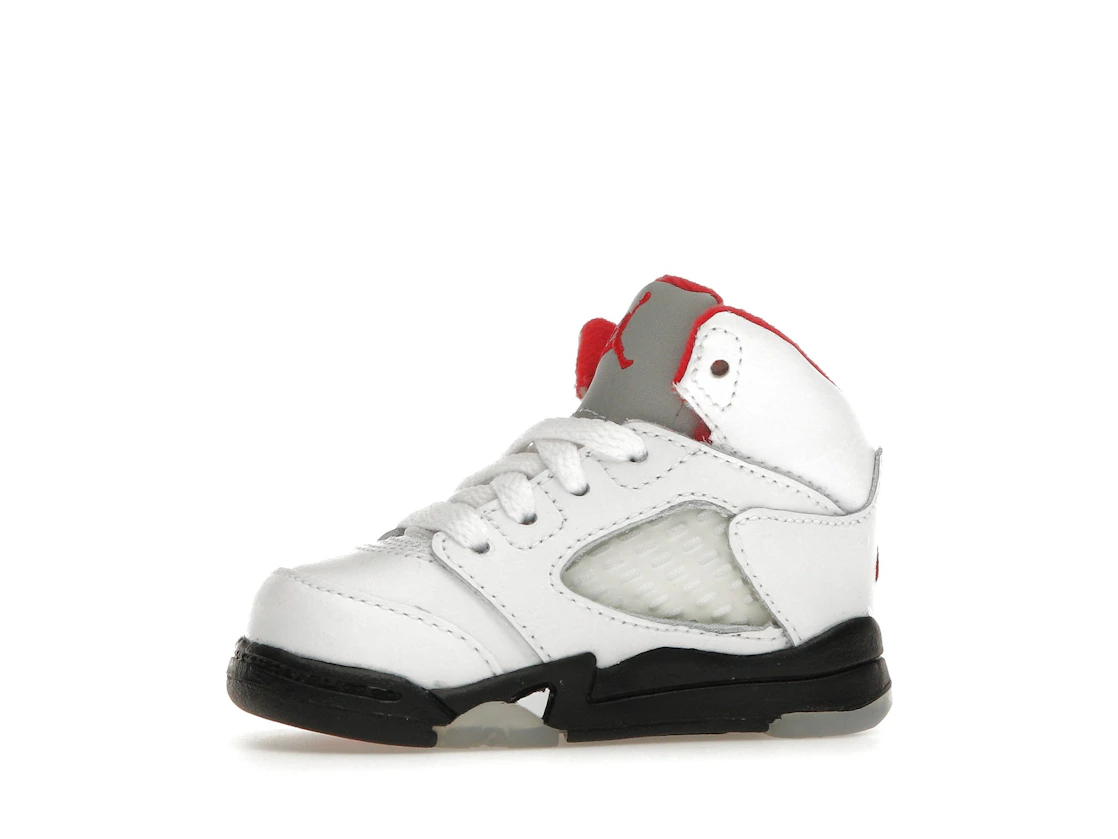 Vue 17 de Jordan 5 Retro Fire Red Silver Tongue (2020) (TD)