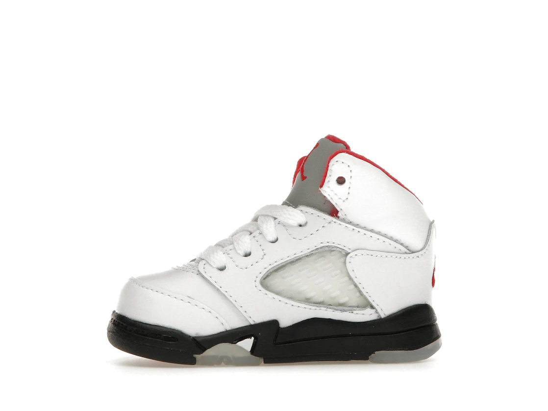 Vue 18 de Jordan 5 Retro Fire Red Silver Tongue (2020) (TD)