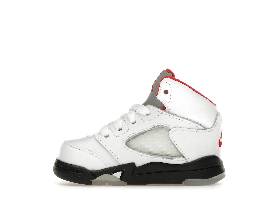 Vue 19 de Jordan 5 Retro Fire Red Silver Tongue (2020) (TD)
