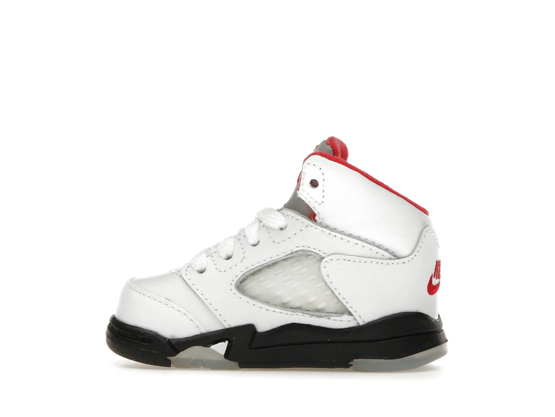 Vue 20 de Jordan 5 Retro Fire Red Silver Tongue (2020) (TD)