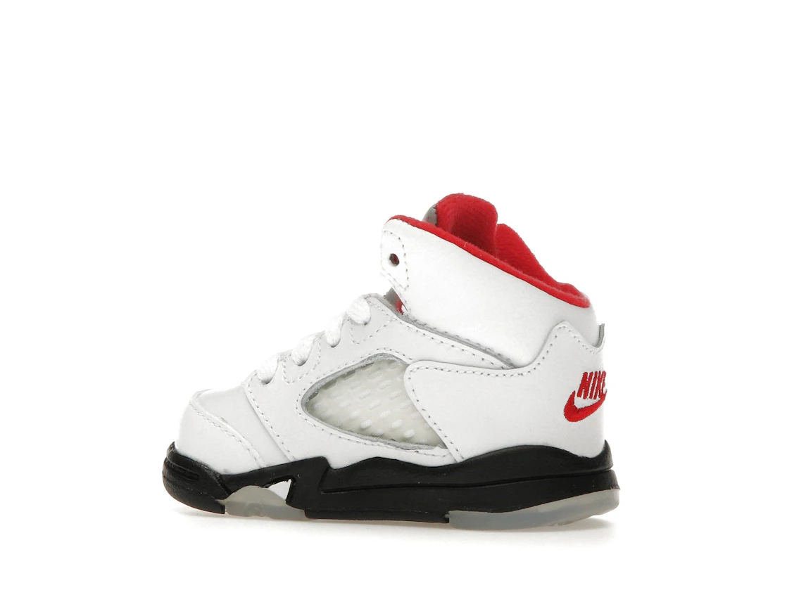 Vue 22 de Jordan 5 Retro Fire Red Silver Tongue (2020) (TD)