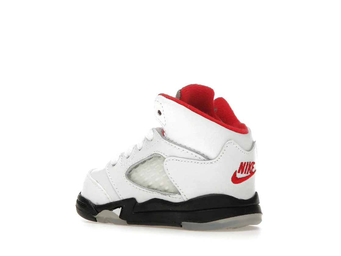 Vue 23 de Jordan 5 Retro Fire Red Silver Tongue (2020) (TD)