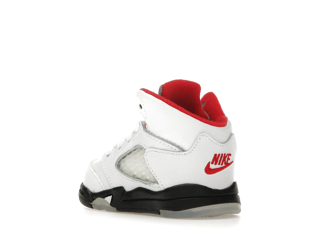 Vue 24 de Jordan 5 Retro Fire Red Silver Tongue (2020) (TD)