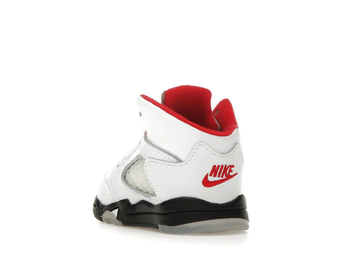 Vue 25 de Jordan 5 Retro Fire Red Silver Tongue (2020) (TD)