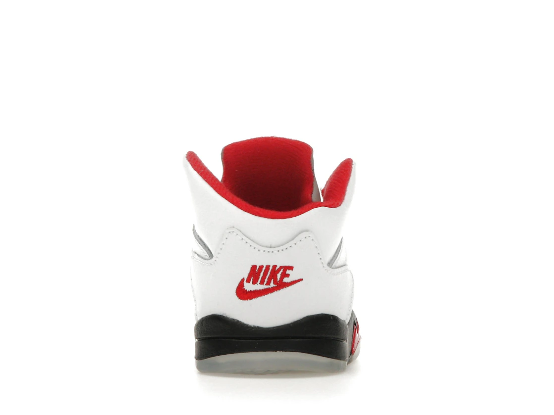Vue 28 de Jordan 5 Retro Fire Red Silver Tongue (2020) (TD)