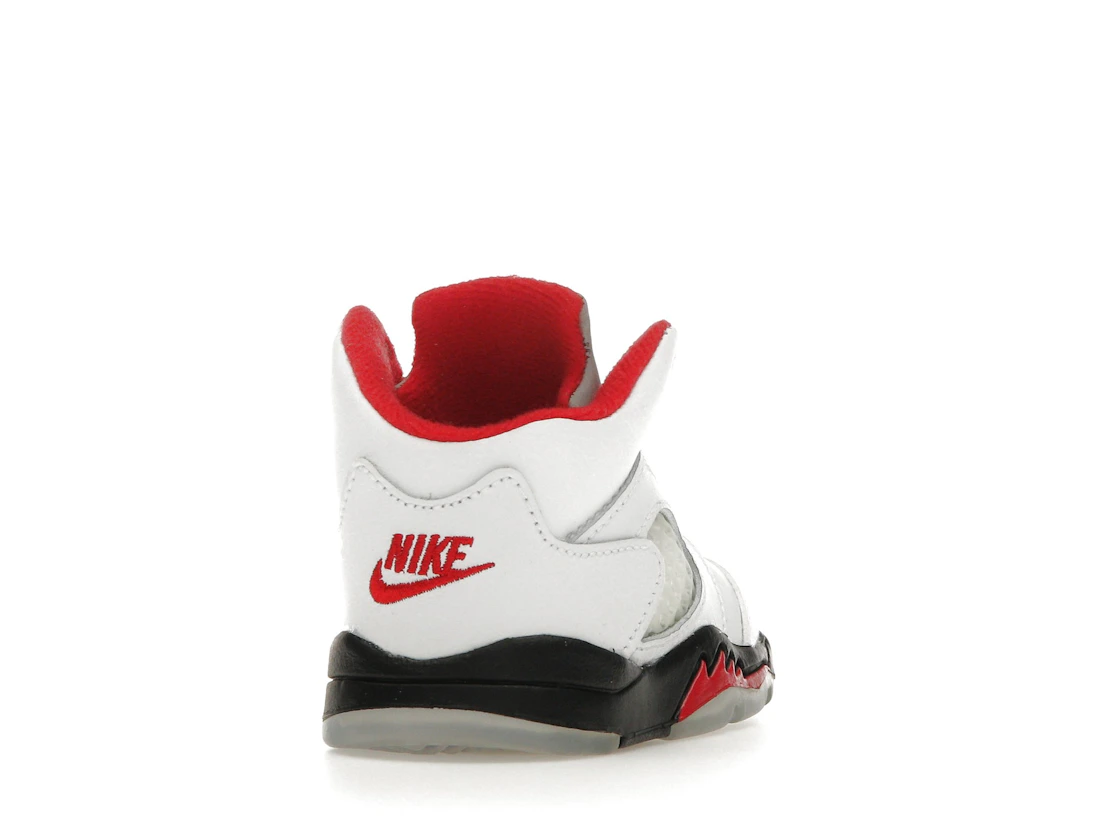 Vue 30 de Jordan 5 Retro Fire Red Silver Tongue (2020) (TD)
