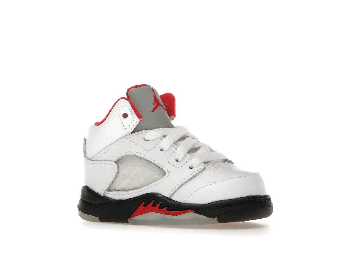 Vue 4 de Jordan 5 Retro Fire Red Silver Tongue (2020) (TD)