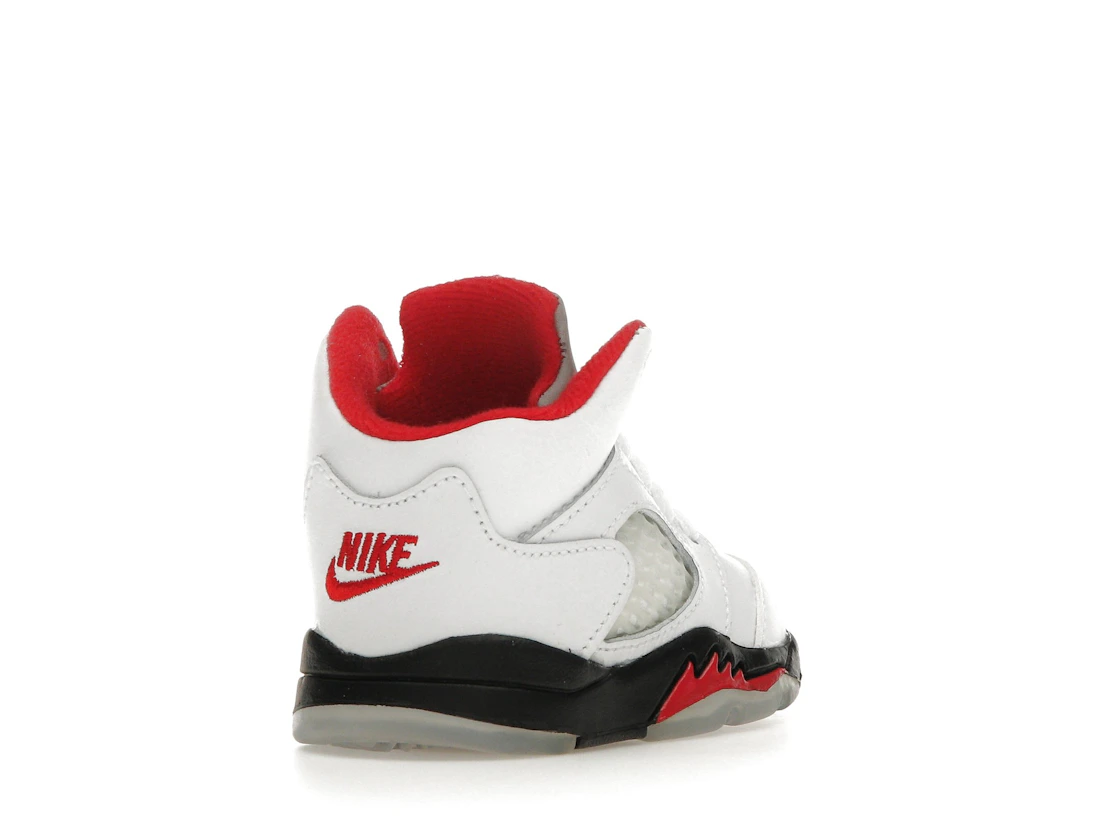 Vue 31 de Jordan 5 Retro Fire Red Silver Tongue (2020) (TD)