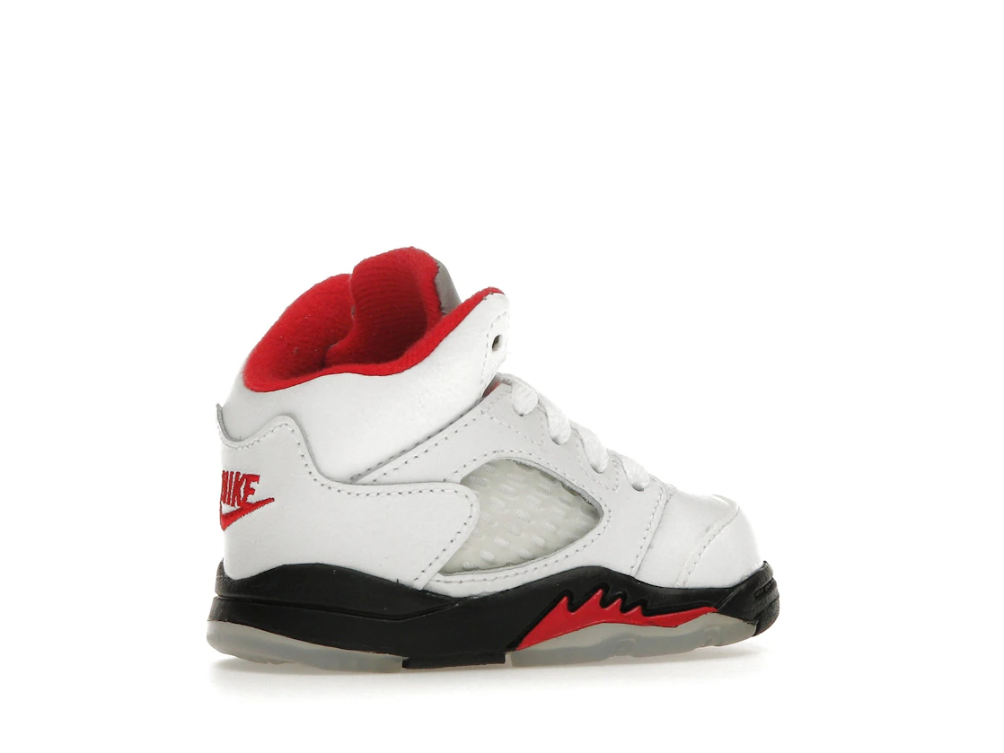 Vue 34 de Jordan 5 Retro Fire Red Silver Tongue (2020) (TD)