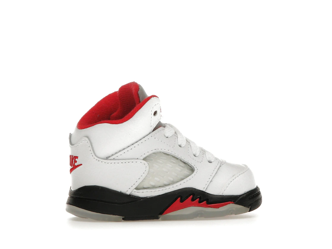 Vue 35 de Jordan 5 Retro Fire Red Silver Tongue (2020) (TD)