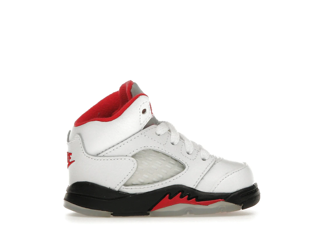 Vue 36 de Jordan 5 Retro Fire Red Silver Tongue (2020) (TD)