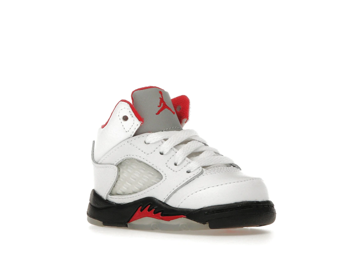 Vue 5 de Jordan 5 Retro Fire Red Silver Tongue (2020) (TD)