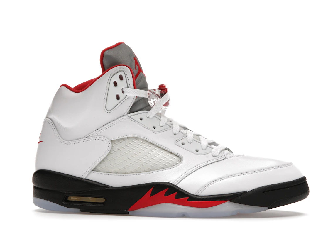 Vue 2 de Jordan 5 Retro Fire Red Silver Tongue (2020)