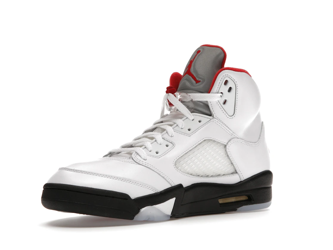 Vue 15 de Jordan 5 Retro Fire Red Silver Tongue (2020)