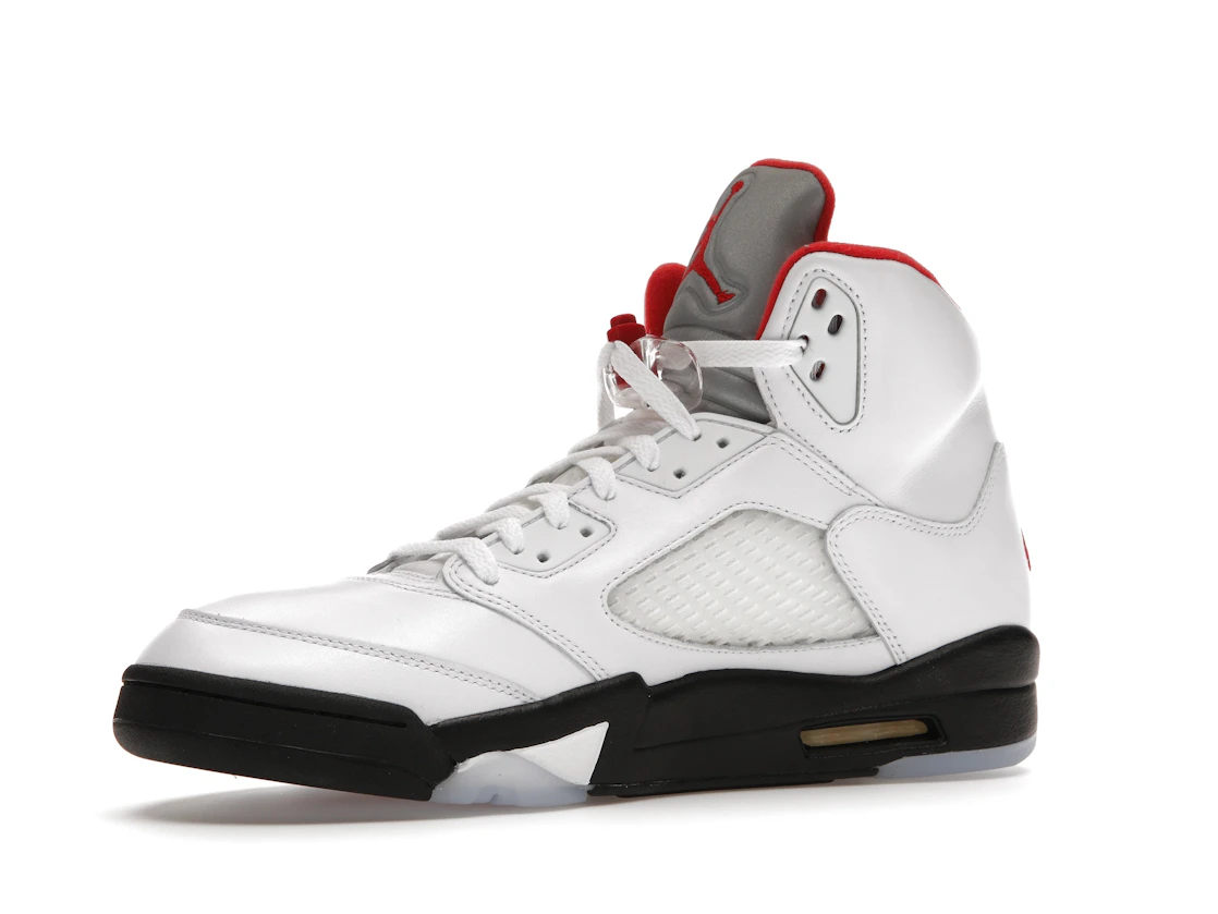 Vue 16 de Jordan 5 Retro Fire Red Silver Tongue (2020)