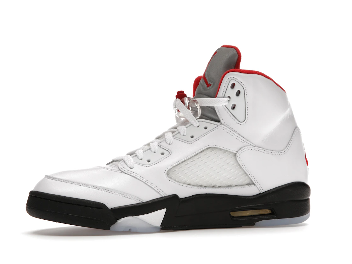 Vue 17 de Jordan 5 Retro Fire Red Silver Tongue (2020)