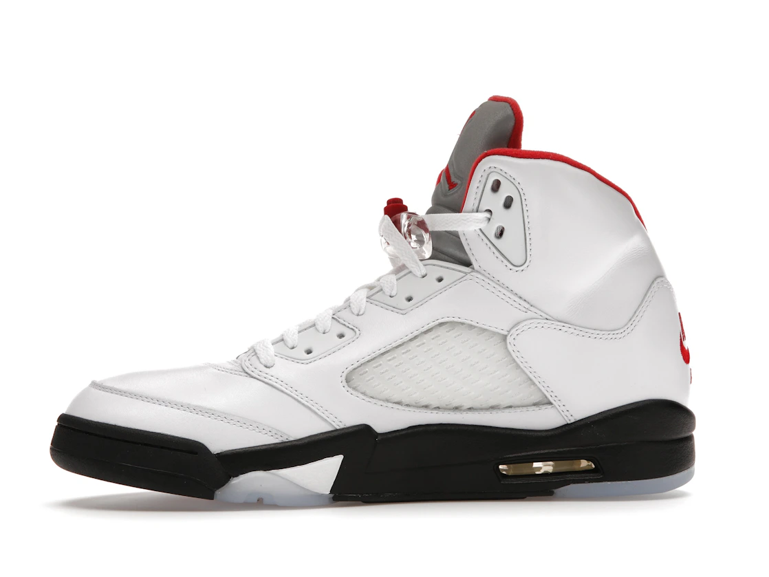 Vue 18 de Jordan 5 Retro Fire Red Silver Tongue (2020)