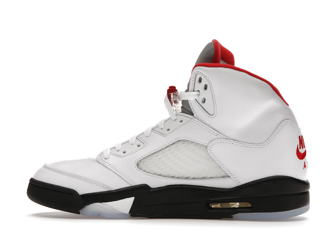 Vue 20 de Jordan 5 Retro Fire Red Silver Tongue (2020)