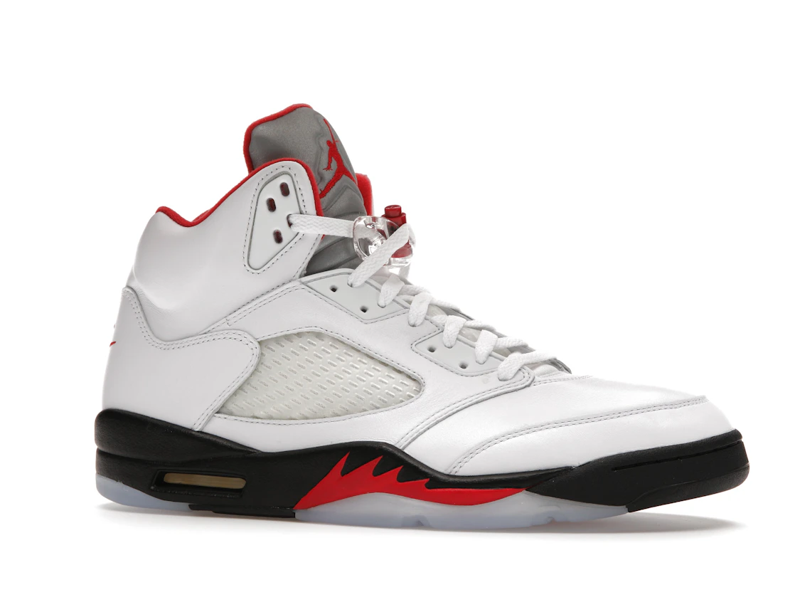 Vue 3 de Jordan 5 Retro Fire Red Silver Tongue (2020)