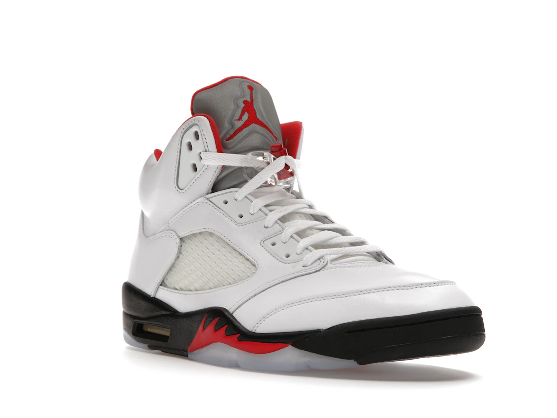 Vue 6 de Jordan 5 Retro Fire Red Silver Tongue (2020)