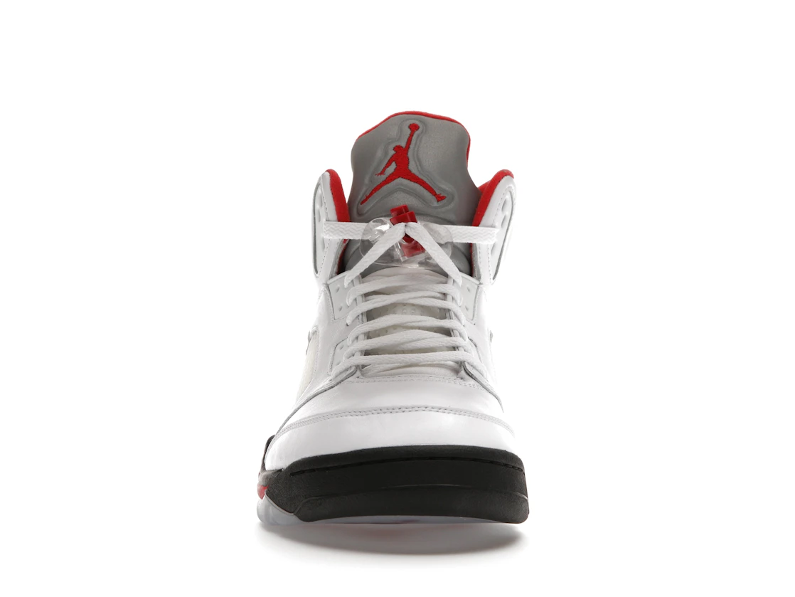 Vue 10 de Jordan 5 Retro Fire Red Silver Tongue (2020)