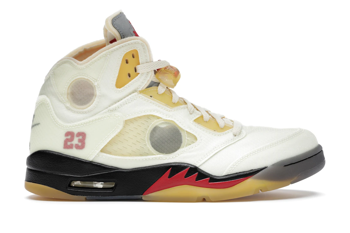 Vue 1 de Jordan 5 Retro Off-White Sail