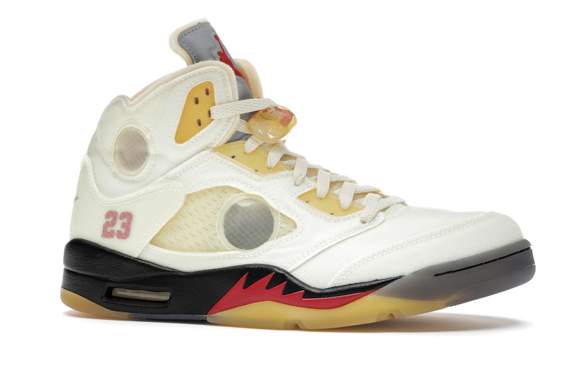 Vue 3 de Jordan 5 Retro Off-White Sail