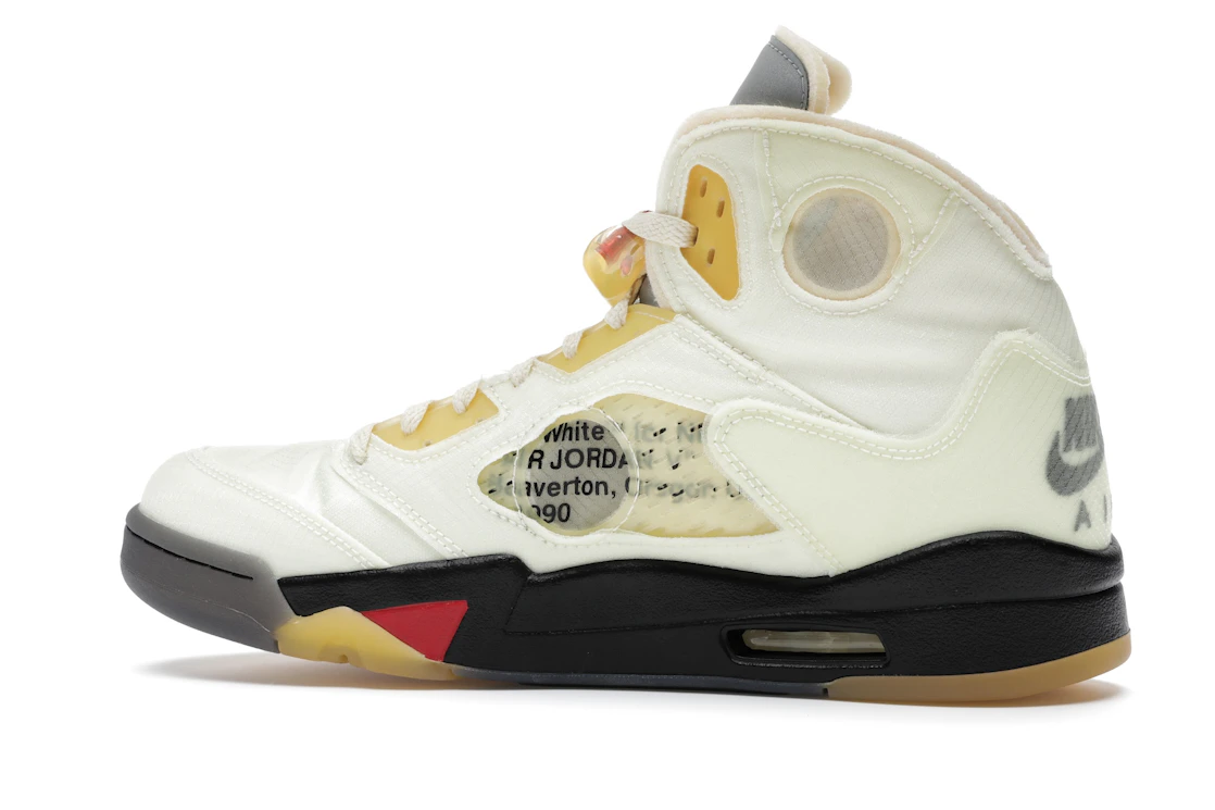 Vue 21 de Jordan 5 Retro Off-White Sail