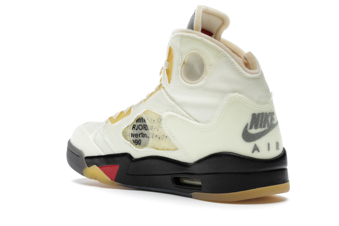 Vue 24 de Jordan 5 Retro Off-White Sail