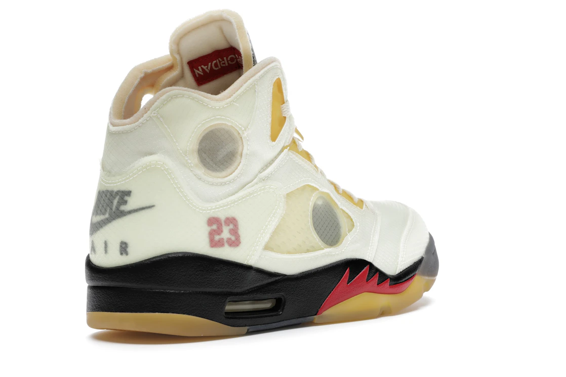 Vue 32 de Jordan 5 Retro Off-White Sail