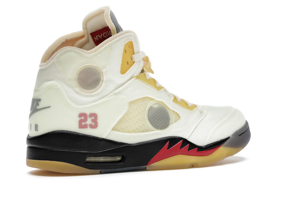 Vue 34 de Jordan 5 Retro Off-White Sail