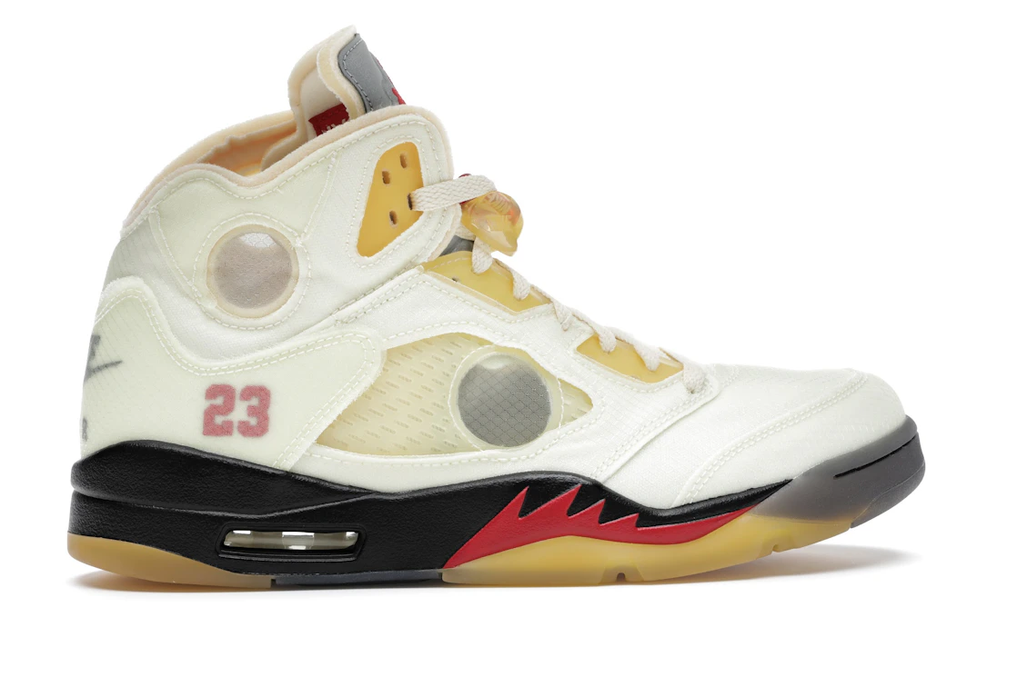 Vue 36 de Jordan 5 Retro Off-White Sail